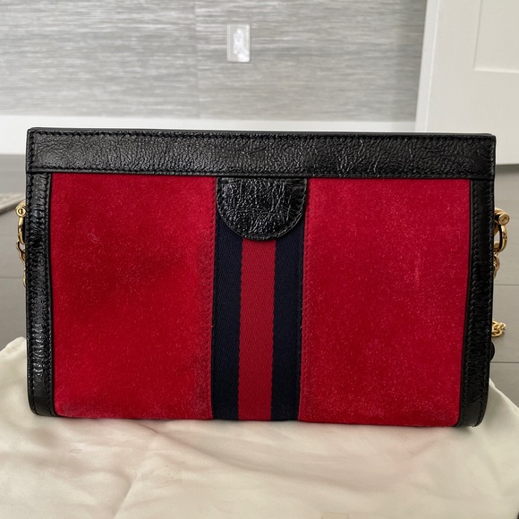 Gucci Ophidia Chain Shoulder Bag Suede Medium - Picture 5 of 10